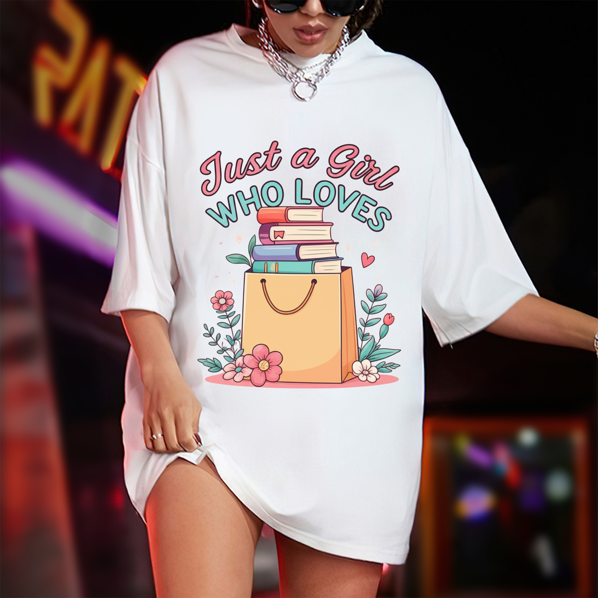 Just a Girl Who Loves Books T-Shirt